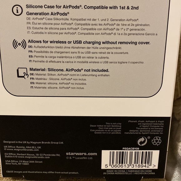💚NWT Star Wars The Mandalorian The Child Airpods Case - Picture 4 of 8